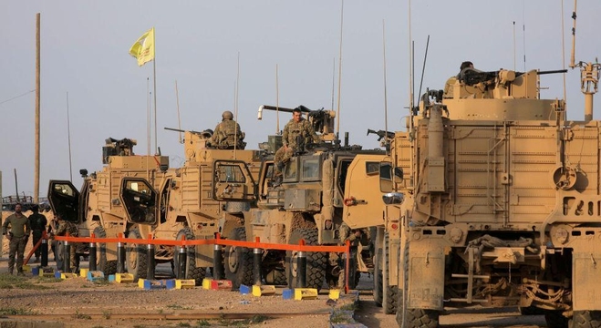 وآليات عسكرية أمريكية